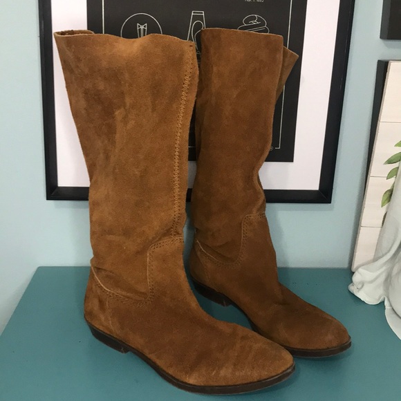 Nine West soft brown suede boots ladies 8.5 EUC - Picture 2 of 10